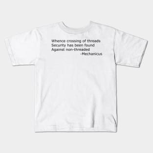 Cross threaded Haiku Kids T-Shirt